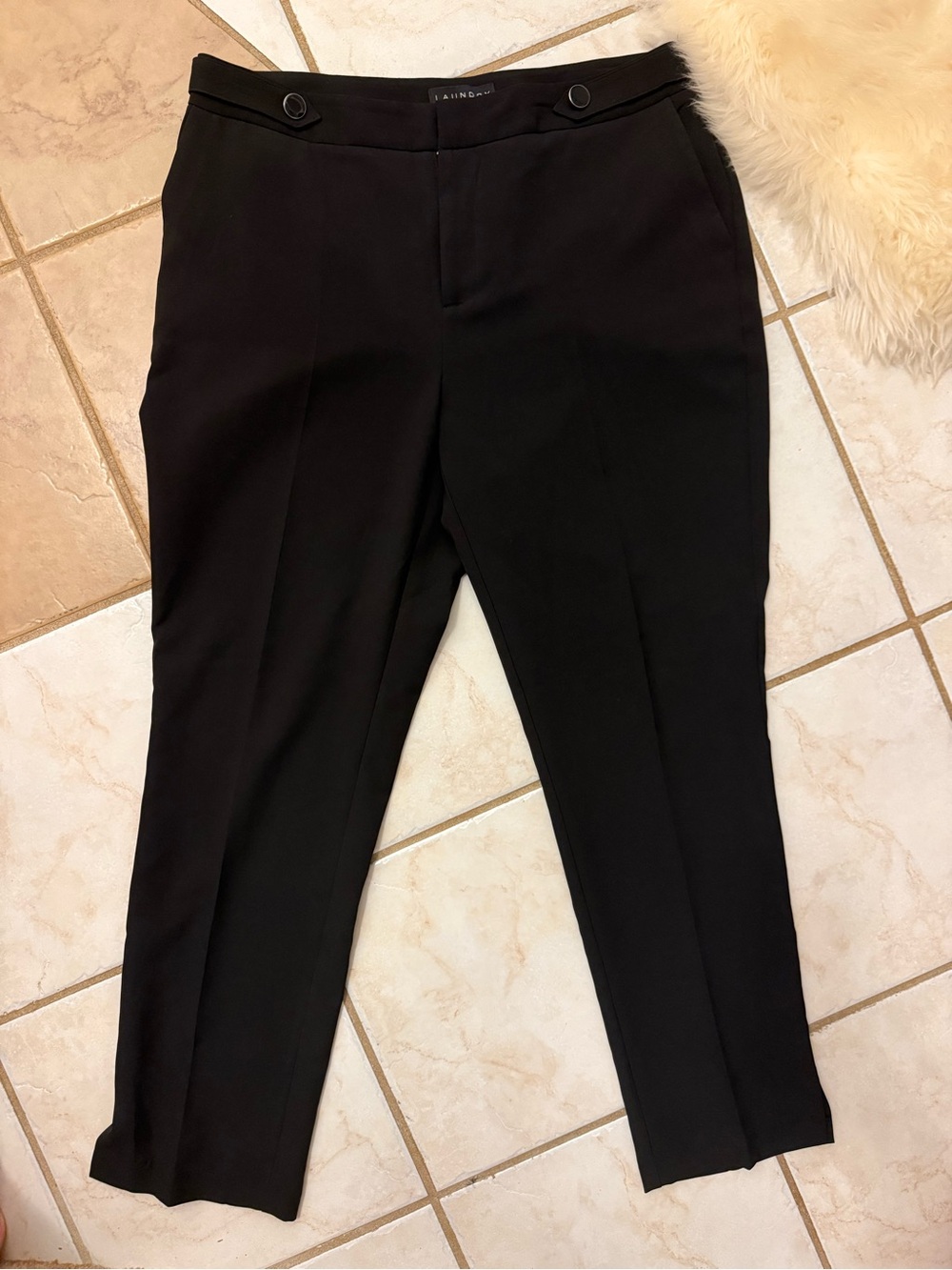 Laundry By Shelli Segal Black Women’s Tailored Dress Pants size 14